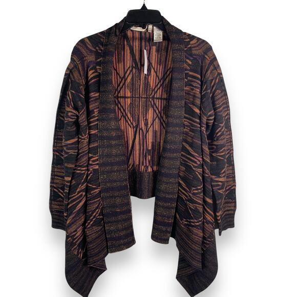 NEW Soft Surroundings Where Time Stops Cardigan Sweater Wool Blend Open Front - Picture 7 of 8